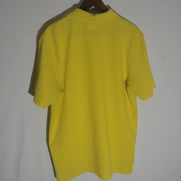 Grand Slam Performance Mens Golf Polo Shirt XL Extra Large Yellow - Picture 5 of 6